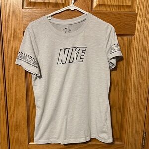 Nike Gray Short Sleeve Tee with Logo